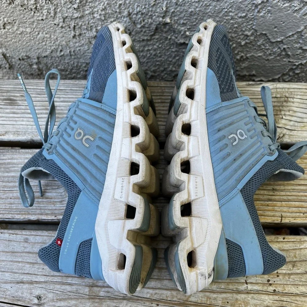 On Cloudswift Shoes Womens Size 10.5 Blue CloudTec Running Sneakers Athletic